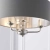 Lampa wisząca szara z tkaniny chromowana 3-punktowa 94377 z serii Highclere - Endon Lighting