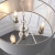 Lampa wisząca szara z tkaniny chromowana 3-punktowa 94377 z serii Highclere - Endon Lighting