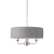 Lampa wisząca szara z plisowanym abażurem 3-punktowa 94394 z serii Highclere - Endon Lighting