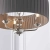 Lampa wisząca szara z plisowanym abażurem 3-punktowa 94394 z serii Highclere - Endon Lighting