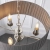 Lampa wisząca szara z plisowanym abażurem 3-punktowa 94394 z serii Highclere - Endon Lighting
