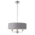 Lampa wisząca szara z plisowanym abażurem 3-punktowa 94394 z serii Highclere - Endon Lighting