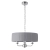Lampa wisząca szara z plisowanym abażurem 3-punktowa 94394 z serii Highclere - Endon Lighting