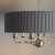 Lampa wisząca szara z plisowanym abażurem 6-punktowa 94397 z serii Highclere - Endon Lighting