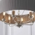 Lampa wisząca szara z plisowanym abażurem 6-punktowa 94397 z serii Highclere - Endon Lighting