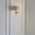 Kinkiet dwupunktowy szary z tkaniny i metalu 94403 z serii Highclere - Endon Lighting
