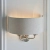 Kinkiet dwupunktowy szary z tkaniny i metalu 94403 z serii Highclere - Endon Lighting