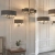 Kinkiet dwupunktowy szary z tkaniny i metalu 94406 z serii Highclere - Endon Lighting