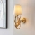 Kinkiet złoty metalowy z tkaninowym abażurem 95040 z serii Delphine - Endon Lighting