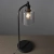 Lampa stołowa czarna metalowa ze szklanym kloszem 95457 z serii Toledo - Endon Lighting