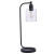 Lampa stołowa czarna metalowa ze szklanym kloszem 95457 z serii Toledo - Endon Lighting