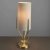 Lampa stołowa mosiężna z beżowym abażurem 95467 z serii Fraser - Endon Lighting