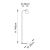 Lampa podłogowa metalowa srebrno-czarna 148cm 95471 z serii Mayfield - Endon Lighting