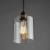 Lampa wisząca szklana przezroczysta czarna 15cm 95472 z serii Toledo - Endon Lighting
