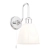 Kinkiet łazienkowy chromowany z białym kloszem 95506 z serii Piper - Endon Lighting