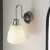 Kinkiet łazienkowy chromowany z białym kloszem 95506 z serii Piper - Endon Lighting