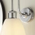 Kinkiet łazienkowy chromowany z białym kloszem 95506 z serii Piper - Endon Lighting