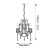 Lampa wisząca kryształowa srebrna 3-punktowa 95524 z serii Berkley - Endon Lighting