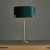 Lampa stołowa zielona welurowa mosiężna 95837 z serii HAYFIELD - Endon Lighting