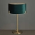 Lampa stołowa zielona welurowa mosiężna 95837 z serii HAYFIELD - Endon Lighting