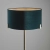 Lampa podłogowa zielona z mosiężną podstawą 95838 z serii Hayfield - Endon Lighting