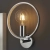 Kinkiet chromowany okrągły z włącznikiem sznurkowym 96002 z serii Merola - Endon Lighting