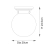 Plafon łazienkowy chromowany szklany kula 20cm 96138 z serii Cheswick - Endon Lighting