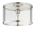 Plafon szklany srebrny okrągły 31cm 96150 z serii Hopton - Endon Lighting