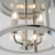 Plafon metalowy srebrny 3-punktowy 96153 z serii Hampworth - Endon Lighting