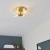 Plafon mosiężny 4-punktowy ze szklanymi kloszami 96160 z serii Talo - Endon Lighting