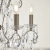 Żyrandol srebrny metalowy z kryształkami 5-punktowy 96209 z serii Berkley - Endon Lighting
