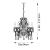 Żyrandol srebrny metalowy z kryształkami 5-punktowy 96209 z serii Berkley - Endon Lighting