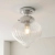 Lampa sufitowa łazienkowa chromowana szklana 1-punktowa 96489 z serii Cheston - Endon Lighting