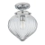Lampa sufitowa łazienkowa chromowana szklana 1-punktowa 96489 z serii Cheston - Endon Lighting