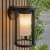 Kinkiet zewnętrzny czarny metalowy z białym kloszem 96916 z serii BRADEN - Endon Lighting