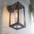 Kinkiet zewnętrzny czarny metalowy ze szkłem 96917 z serii HAMDEN - Endon Lighting