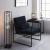 Lampa stołowa czarna metalowa z opalizującą kulą 97137 z serii Kinjo - Endon Lighting