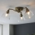 Lampa sufitowa mosiężna 3-punktowa ze szklanymi kloszami 97247 z serii Hansen - Endon Lighting