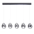 Lampa wisząca LED czarna 5-punktowa 116cm 97624 z serii COSMA - Endon Lighting