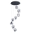 Lampa wisząca LED czarna 8-punktowa 57,5cm 97625 z serii Cosma - Endon Lighting