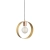 Lampa wisząca metalowa mosiężna okrągła 25cm 97664 z serii Hoop - Endon Lighting