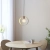 Lampa wisząca metalowa mosiężna okrągła 25cm 97664 z serii Hoop - Endon Lighting