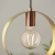 Lampa wisząca metalowa mosiężna okrągła 25cm 97664 z serii Hoop - Endon Lighting