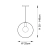 Lampa wisząca metalowa mosiężna okrągła 25cm 97664 z serii Hoop - Endon Lighting