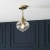 Lampa sufitowa mosiężna ze szklanym kloszem 97684 z serii Addington - Endon Lighting