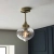 Lampa sufitowa mosiężna ze szklanym kloszem 97684 z serii Addington - Endon Lighting