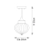 Lampa sufitowa mosiężna ze szklanym kloszem 97684 z serii Addington - Endon Lighting