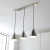 Lampa wisząca metalowa niklowana 3-punktowa 97839 z serii Hal - Endon Lighting