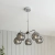 Lampa wisząca chromowana 5-punktowa z szklanymi kloszami 97972 z serii DIMPLE - Endon Lighting