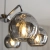 Lampa wisząca chromowana 5-punktowa z szklanymi kloszami 97972 z serii DIMPLE - Endon Lighting